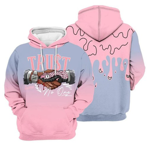 <b>Black</b> Embroidered Men's Regular Fit Vintage Streetwear <b>Fleece</b> Pullover Hoodie Polyester/Cotton Thick Fabric Eco-Friendly - Product Image 3