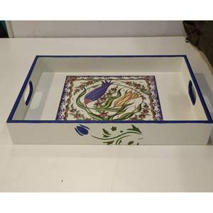 Bandeja de Servicio Impresa de MDF Premium, Diseño de Mostradores de Cafetería 62 para Servicio de Bebidas, Bandejas Decorativas - Product Image 3