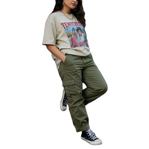 Pantalons cargo tendance pour femmes, pantalons confortables avec poches pour un usage quotidien, service OEM, fournisseur de marque personnalisé de BD - Product Image 4