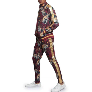 Trajes Deportivos de Alta Calidad para Hombre, Conjunto de 2 Piezas, Diseño Moderno y Ajustado, Combinación de Colores, para Entrenamiento - Product Image 2
