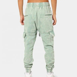 Pantalon de jogging ample en coton épais de haute qualité pour homme, style délavé, en molleton bouclette, coupe oversize, personnalisable - Product Image 5