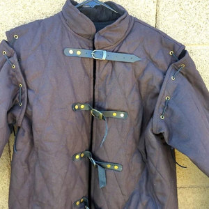 Factory Supplies Medieval Renaissance Thick Padded Full Length Gambeson Coat Aketon <b>Jacket</b> Wholesale Manufacturer - Product Image 3