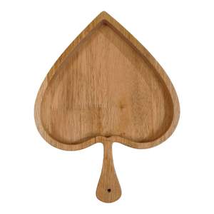 Plateau de service en bois en forme de feuille, artisanal, en bois naturel poli, durable, portable, écologique, à vendre - Product Image 5