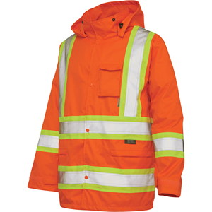 Mens Reflective High Visibility Waterproof Safety <b>Work</b> <b>Jacket</b> for <b>Construction</b> Outdoor Protection - Product Image 5