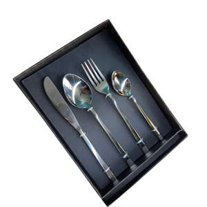 Juego de Cubiertos Moderno y Elegante, Juego de Vajilla de Acero Inoxidable 18/10, Ecológico, para Cocina Occidental, Hotel, Restaurante - Product Image 1