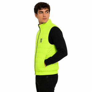 Chaleco Acolchado de Alta Visibilidad Personalizado al por Mayor, Chaquetas sin Mangas Ligeras y Aisladas para Hombre, Marca Privada OEM, EE. UU. - Product Image 3