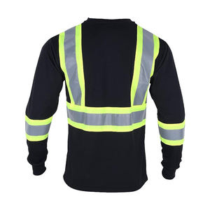 เสื้อยืดสะท้อนแสงสำหรับทำงานผู้ชาย แห้งเร็ว เสื้อยืดนิรภัย - Product Image 2