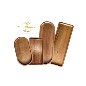 Support à gâteau en bois moderne Vietchoice, écologique, peint à la main, couleur naturelle, plateau de présentation pour assiettes de cuisine, prix abordable - Product Image 5