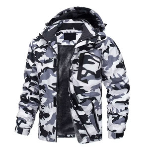 Men's Outdoor Hunting Camouflage <b>Jackets</b> Breathable <b>Waterproof</b> Winter Thicker Zipper Closure <b>Camo</b> Denim <b>Jackets</b> - Product Image 2