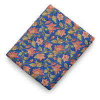 Tissu en coton imprimé à la main de Jaipur, multi-usages, motif floral, textile indien fait main, pour toute production de vêtements sur mesure