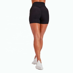 Women's High-Waisted <b>Tummy</b> <b>Control</b> High Compression Sports Shorts Solid Pattern Lightweight Breathable Quick Dry - Product Image 2