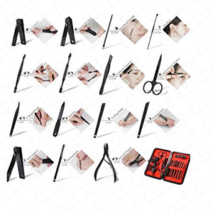 OEM Stainless Steel <b>Manicure</b> Pedicure Nail Grooming <b>Kit</b> Professional Travel Set for Men Women Wholesale - Product Image 3