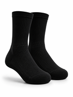 Chaussettes de sport d'hiver personnalisées avec logo, blanches, pour jeunes, en tissu écologique respirant et antidérapant, avec bande noire, pour la course à pied, le basketball, le football