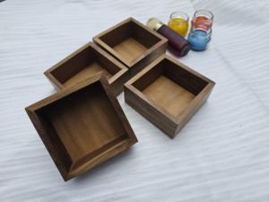 Cuenco de Madera Rústico Hecho a Mano para Velas |   Contenedor Decorativo para Velas de Lujo - Product Image 1