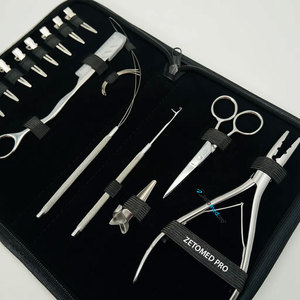 Multi-Functional Hair Extension Styling Tools Kit Stainless Steel Plier Razor Section <b>Clips</b> Loop <b>Hook</b> Styling Accessories - Product Image 3