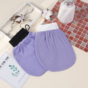 Nouveaux gants de bain exfoliants en polyester pour le corps, pour une exfoliation profonde sous la douche - Product Image 5