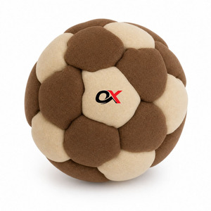 Oxva Industries Premium Brown Suede <b>Hacky</b> <b>Sack</b> Ball-Lightweight Eco-Friendly High Quality Soft Juggling Ball for All Ages - Product Image 1