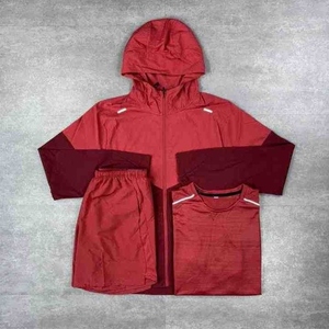 Men’s Summer Gym Tracksuit Set 2026 – Lightweight Quick Dry Nylon <b>Jacket</b> & Shorts, Breathable Sportswear for Training & Outdoor - Product Image 1