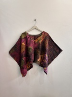 Top corto acolchado Kantha de estilo indio para mujer, hecho a mano, vintage, cómodo, blusa para mujer