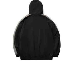 Chaqueta Deportiva con Capucha y Bloques de Color para Hombre, Cierre de Cremallera, Estilo Deportivo, Resistente al Viento, Poliéster, para Otoño, Corte Regular - Product Image 3