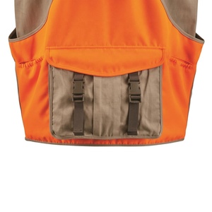 Gilet de chasse personnalisé haute visibilité, imperméable, coupe-vent, respirant, en toile imprimée, protection UV, anti-humidité, orange vif - Product Image 2