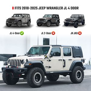 2018-2025 for Jeep Wrangler JL 4 Doors Rear <b>Window</b> Molle <b>Panel</b> System Modular Storage Protective Decoration Cargo Carrier - Product Image 4