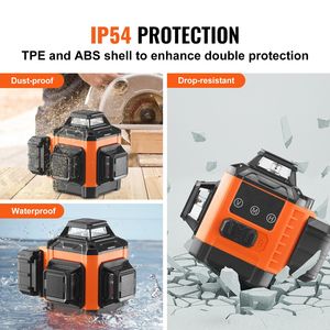 "DIY 100ft Green Self-Leveling Cross-Line <b>Laser</b> <b>Level</b> 360 IP54 Waterproof Manual Mode" - Product Image 6