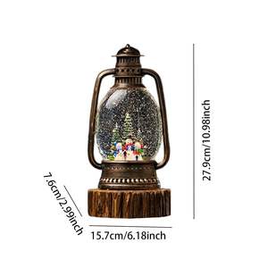 Lanterne boule à neige de Noël, adorable ornement décoratif de Noël pour la décoration intérieure, cadeau festif - Product Image 5