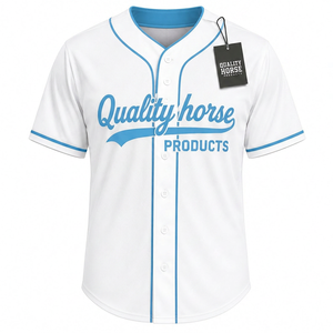 Maillot de baseball bicolore 100 % polyester personnalisé OEM/ODM pour homme, respirant, avec logo personnalisé, coupe athlétique - Product Image 1