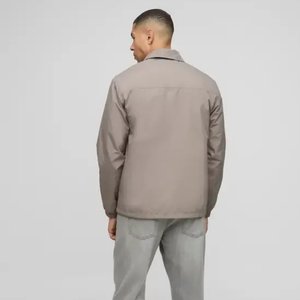 Custom Unisex Winter Puffer Bubble <b>Jackets</b> with Detachable Sleeves <b>Patchwork</b> Design Canvas Fabric Reversible & Waterproof - Product Image 2