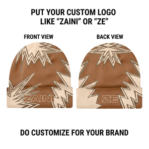 ZAINI Unisex Acrylic Beanie Winter <b>Hat</b> 280 GSM Cuffed Warm Stretch Knit Fabric for Adults Character Style - Product Image 1