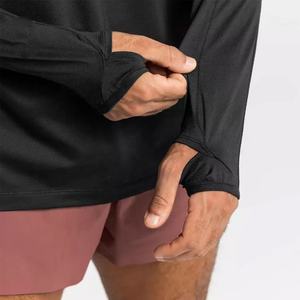 Sudadera deportiva personalizada para entrenamiento en el gimnasio, sudaderas con capucha ligeras lisas en blanco para hombre - Product Image 3