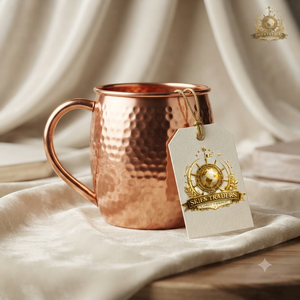 Pure Copper <b>Moscow</b> <b>Mule</b> <b>Mug</b> Textured Handle Smooth Surface Wholesale Metal Cocktail Drinkware Beer Drinking Tumbler - Product Image 6