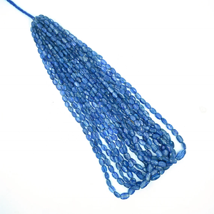 Perles de kyanite naturelle AAA+ en forme de pépite facettée, 5*7 mm, brin de 16 pouces pour la fabrication de bijoux - Product Image 2