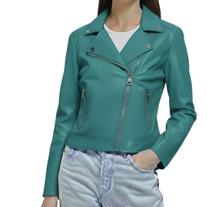 Chaqueta de Cuero Ecológica de Alta Calidad y Lujo Premium, Chaqueta de Cuero Genuino de Moda para Mujer, Hecha a Medida - Product Image 6