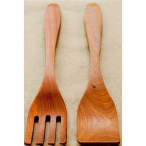 Handmade <b>Engraved</b> Wooden Spoon Eco-Friendly Natural Wood Kitchen Cooking <b>Tools</b> Long Handle Carved Teaspoon Tableware Supplies - Product Image 3
