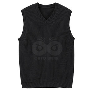 Custom Knitted <b>Vest</b> <b>Sweater</b> <b>Men</b> Soft Knitwear Sleeveless Casual Winter Top New Fashion Wholesale Clothing - Product Image 2