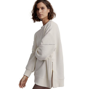 เสื้อสเวตเชิ้ตผู้หญิงไซส์ใหญ่ ระบายอากาศได้ดี น้ำหนัก 340 กรัม ผ้าฝ้าย 100% คุณภาพสูง สไตล์ใหม่ ขายดี - Product Image 3