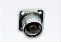Connecteur N mâle à bride carrée 4 trous pour montage sur panneau, adaptateur coaxial RF 50 Ohm, port terminal d'antenne sans fil à montage sur châssis