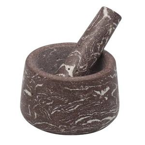 Vente en gros de kit d'accessoires de cuisine pilon à mortier en bois d'acacia de haute qualité classique smasher d'ail pour épices et herbes - Product Image 1