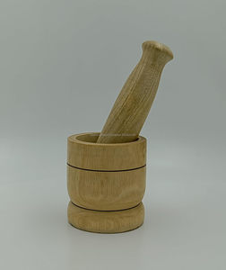 Moulin à épices et à médicaments en bois |   Ensemble Musal Okhli |   Ensemble mortier et pilon | De Falak World Export - Product Image 5