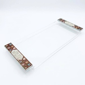 Hot Selling Luxury Arabian Chocolate Acrylic Lacquer <b>Kitchen</b> <b>Tray</b> with Handmade Tableware From in - Product Image 2