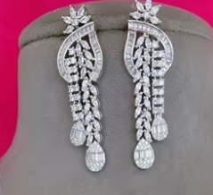 Merveilleux superbe qualité luxe étincelle Zircon collier ensemble avec boucles d'oreilles pour mariage fiançailles fête porter pour les femmes - Product Image 2