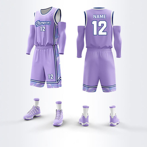 Uniforme de Baloncesto Personalizado de Alta Calidad, Transpirable, Reversible, Color Morado Real - Product Image 6