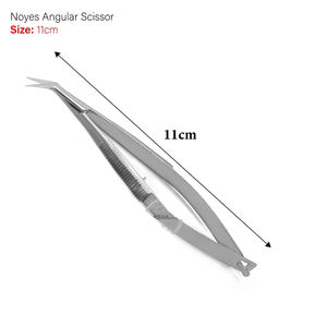 Ciseaux chirurgicaux ophtalmiques Castroviejo Noyes à lame angulaire, réutilisables, pour la dissection et la suture, instruments dentaires et chirurgicaux - Product Image 3