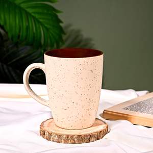 Juego de Té de Cerámica de 300 ml, Diseño Moderno y Lujoso, Ecológico, Duradero, Portátil, de una Sola Pieza, Regalo para Oficina, Acabado Mate, Beige Marrón - Product Image 4