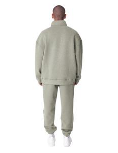 Conjunto Deportivo de Invierno para Hombre con Capucha y Media Cremallera, OEM ODM Personalizado, 100% Algodón, Casual, de Alta Calidad, 2 Piezas - Product Image 2