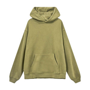 เสื้อฮู้ดแบบสวมหัวผ้าฟลีซสีพื้น ระบายอากาศได้ดี ปรับแต่งได้ตามต้องการ ใส่ได้ทั้งชายและหญิง ทรงหลวม สไตล์ ODM สำหรับฤดูใบไม้ผลิ - Product Image 1