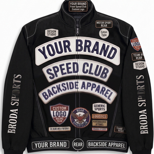 OEM Custom Design Wholesale Cotton Plus Size Flight Motor Race Car <b>Jackets</b> Custom Embroidery Patch Nascar <b>Racing</b> <b>Jacket</b> for Men - Product Image 1