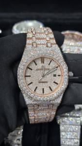 Reloj de Lujo con Diamantes, Estilo Hip Hop, Movimiento Automático, Edición Limitada, Moderno, Analógico, VVS1, Moissanita, Unisex, con Caja - Product Image 6